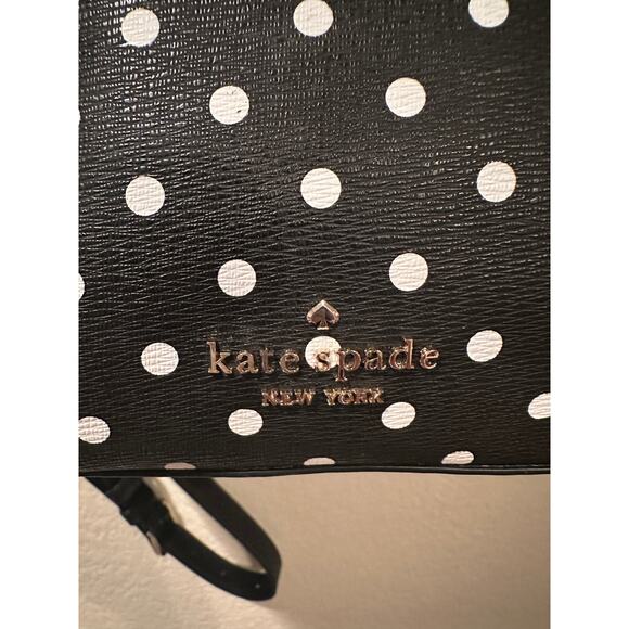 NWOT Disney x Kate Spade New York Minnie Mouse Backpack Black Polka Dots - Picture 3 of 6